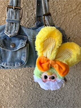 Baby Three Vanity Mirror V2 a yellow bunny design